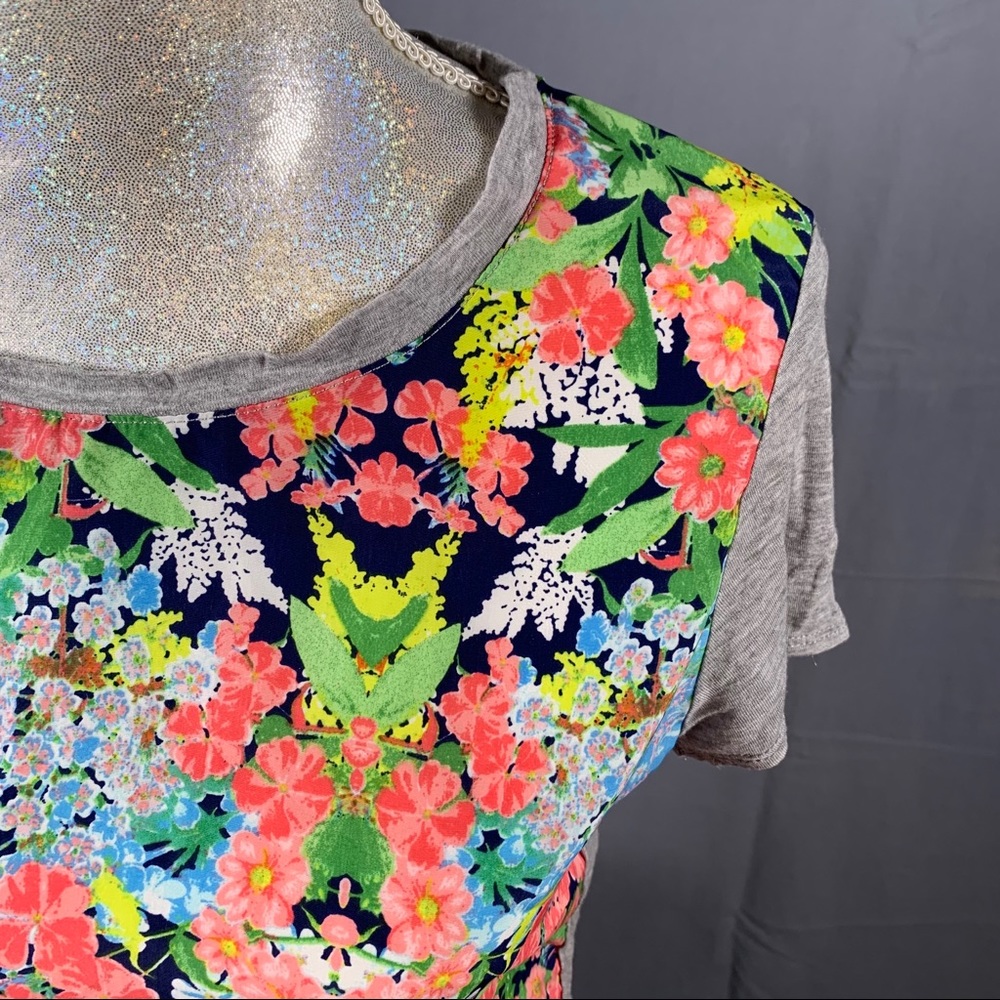 Color Thread Colorful Floral Long Tee (M) - Picture 4 of 16